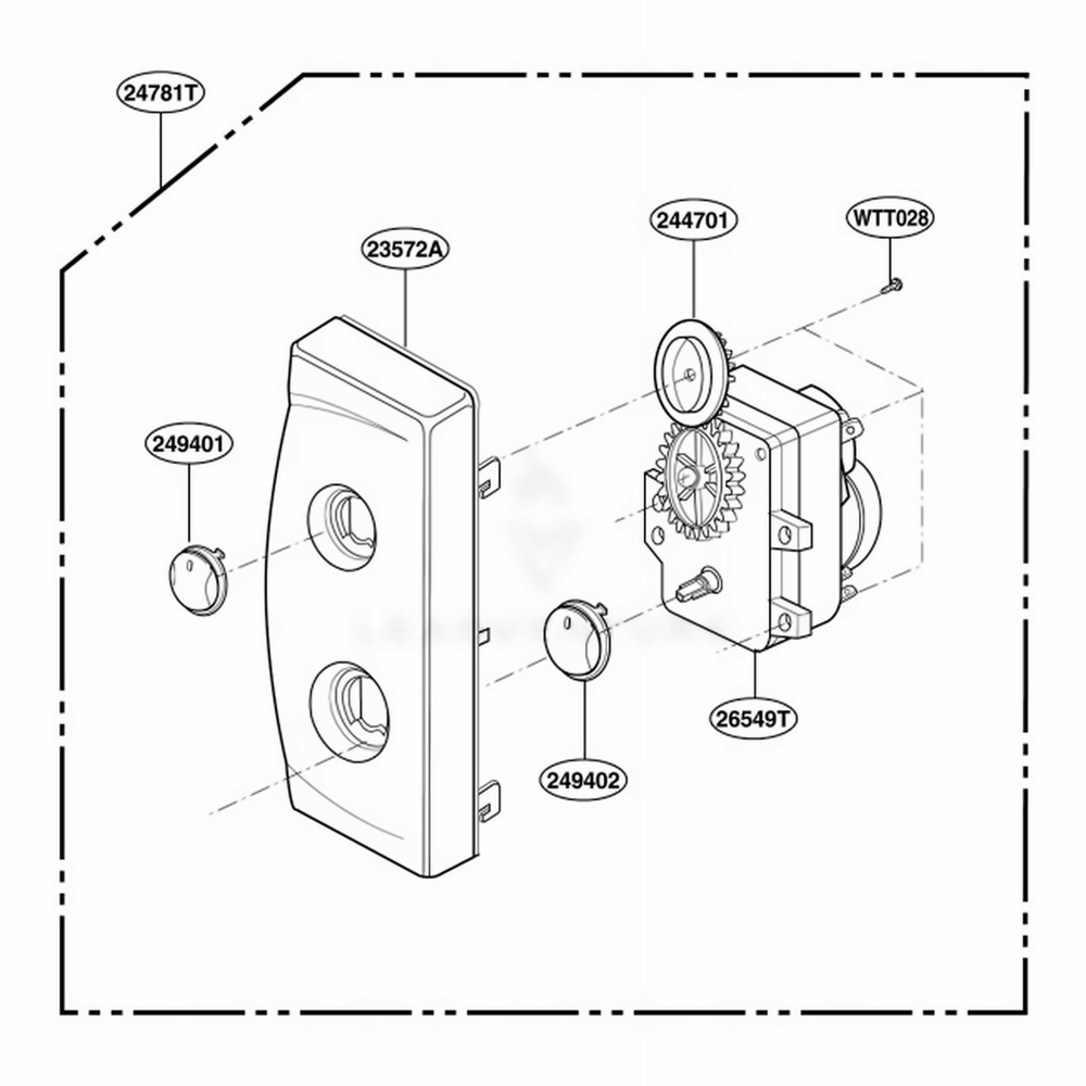 Controller Parts Diagram and Parts List for SBM7700W01 CW1ESBM LG Range