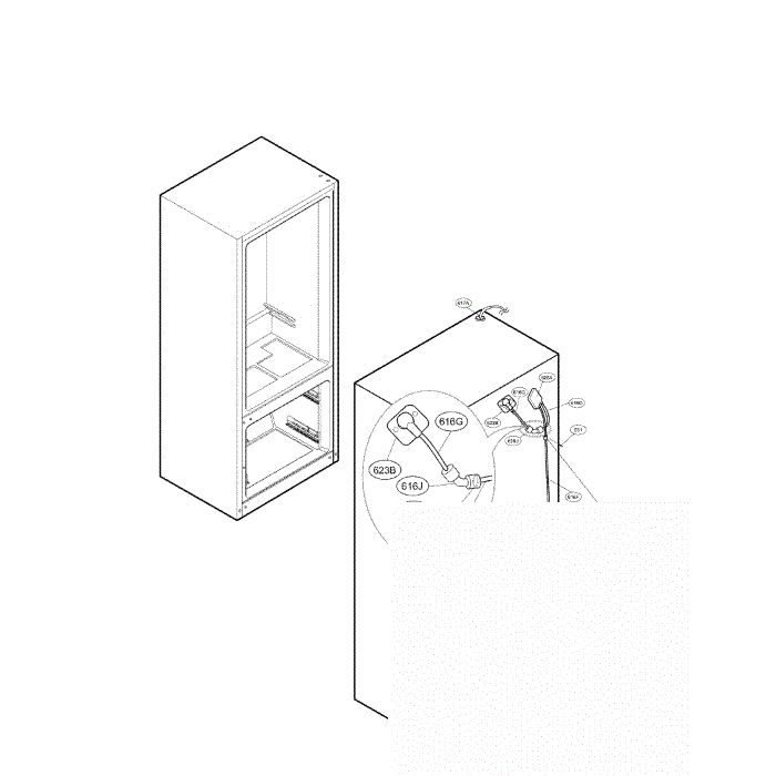 Valve And Water Tube Diagram and Parts List for LFX28991ST 00 LG Refrigerator