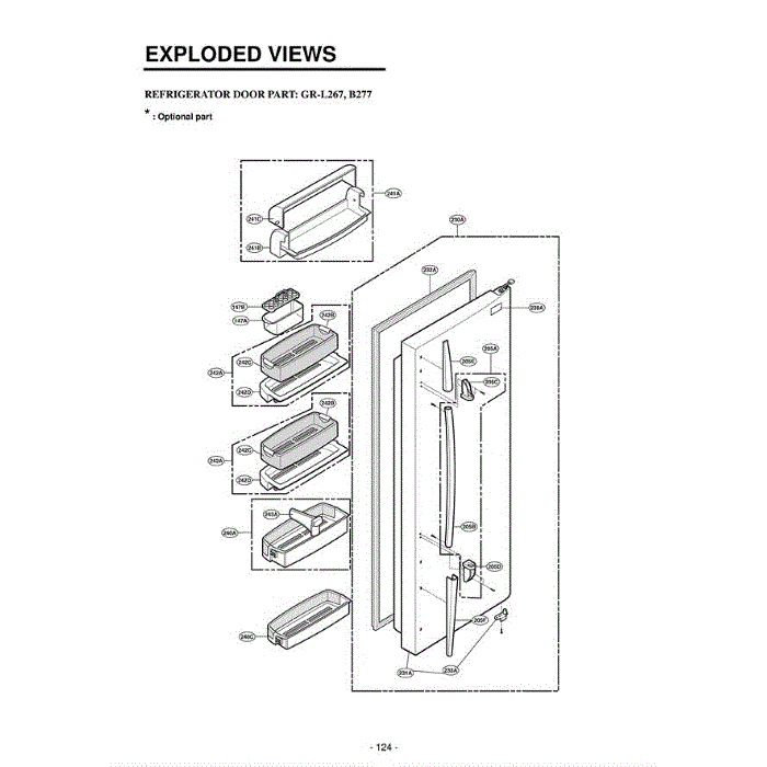 Section 3 Diagram and Parts List for LRSC26960TT ATICLGA LG Refrigerator