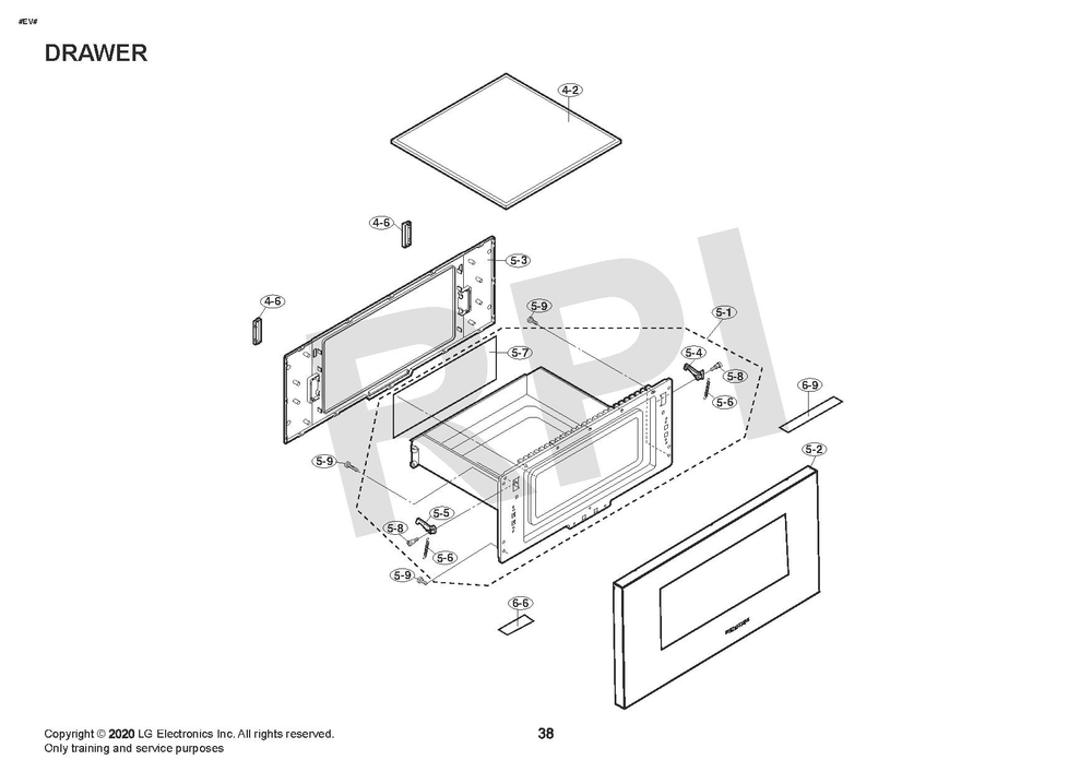 Diagram 2 Diagram and Parts List for SKSMD2401S  LG Microwave