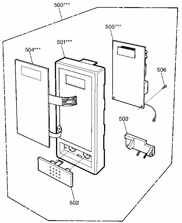 Control Panel Diagram and Parts List for 7218911980  Kenmore Microwave