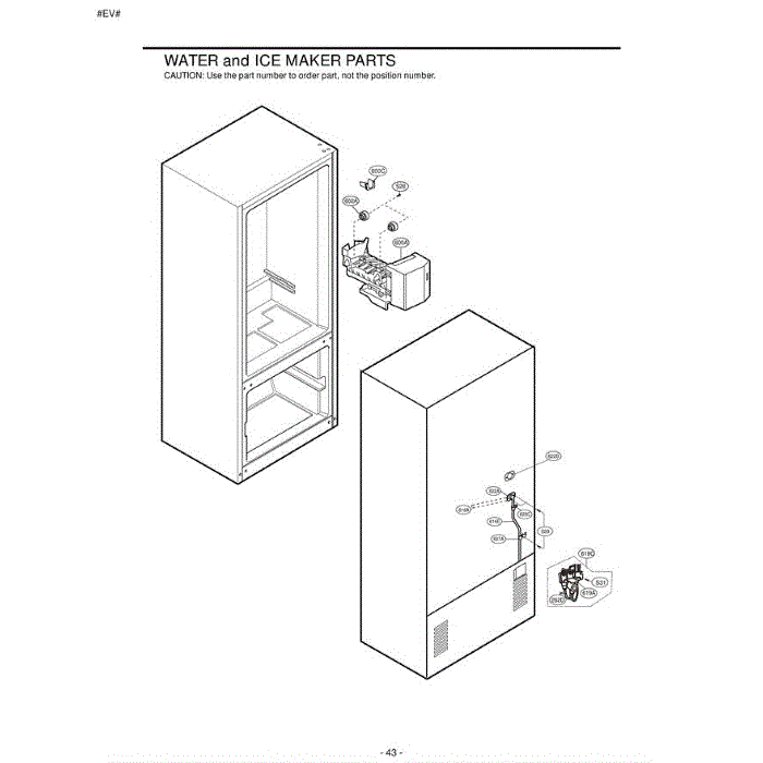 Section 4 Diagram and Parts List for LRBC20512TT ATICLGG LG Refrigerator
