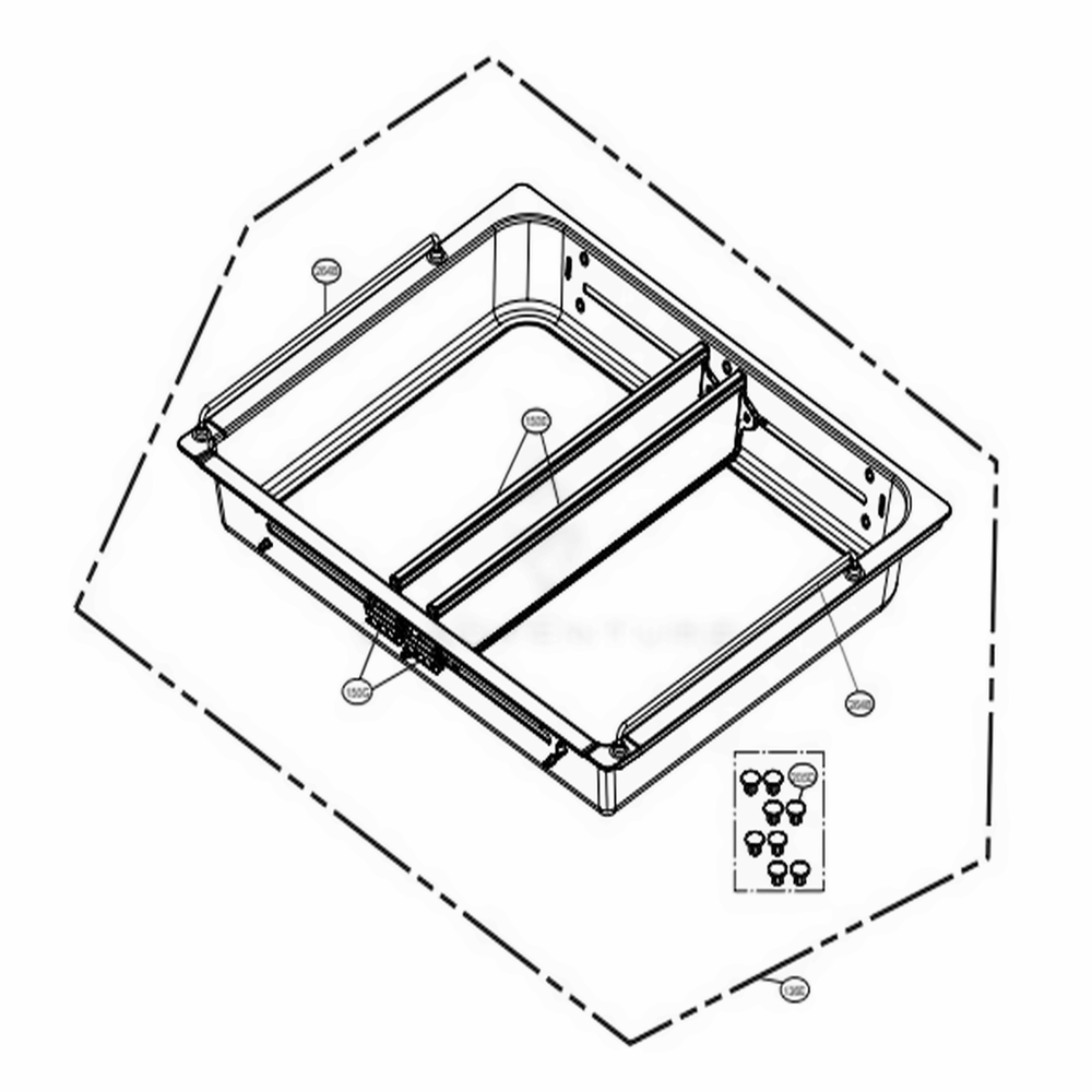 Full Convert Drawer Parts Diagram and Parts List for LRMVS3006D ASBCNA1 LG Refrigerator