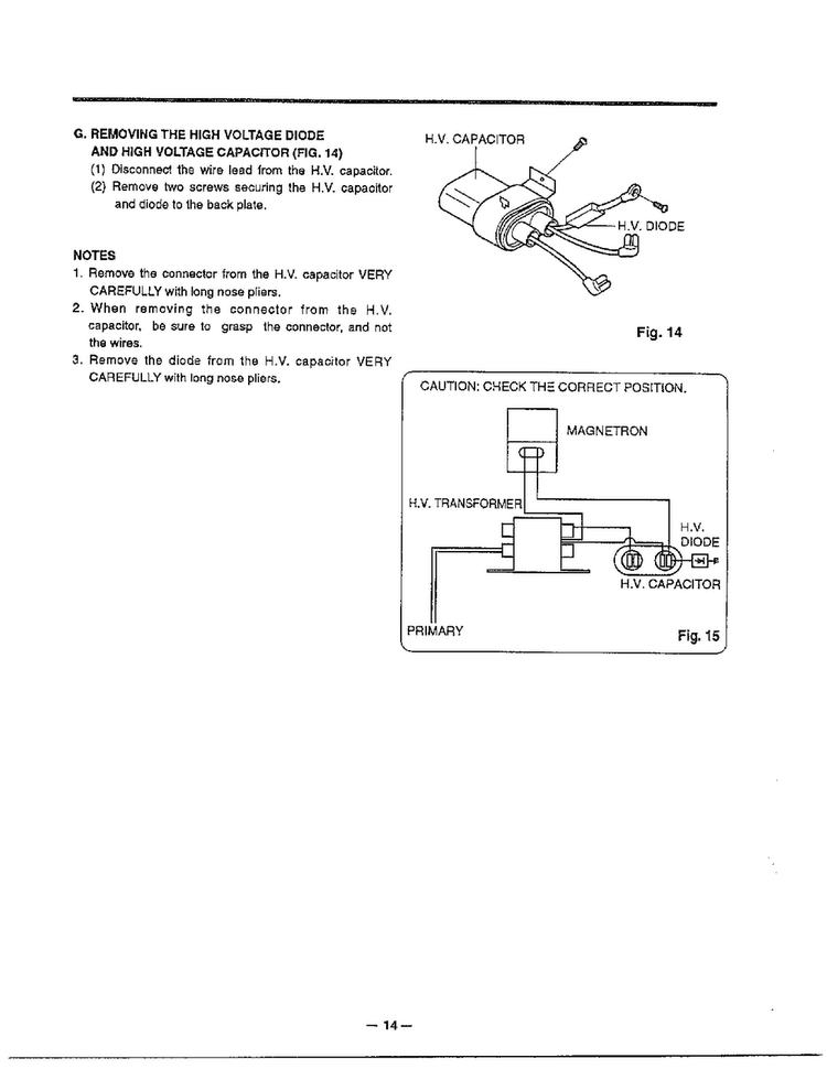 Disassembly/parts Procedure Page 4 Diagram and Parts List for MA-1554M  LG Microwave