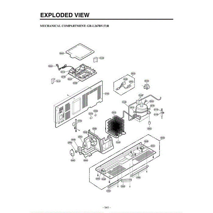 Section 6 Diagram and Parts List for LRSC26912SW ASWCLGB LG Refrigerator
