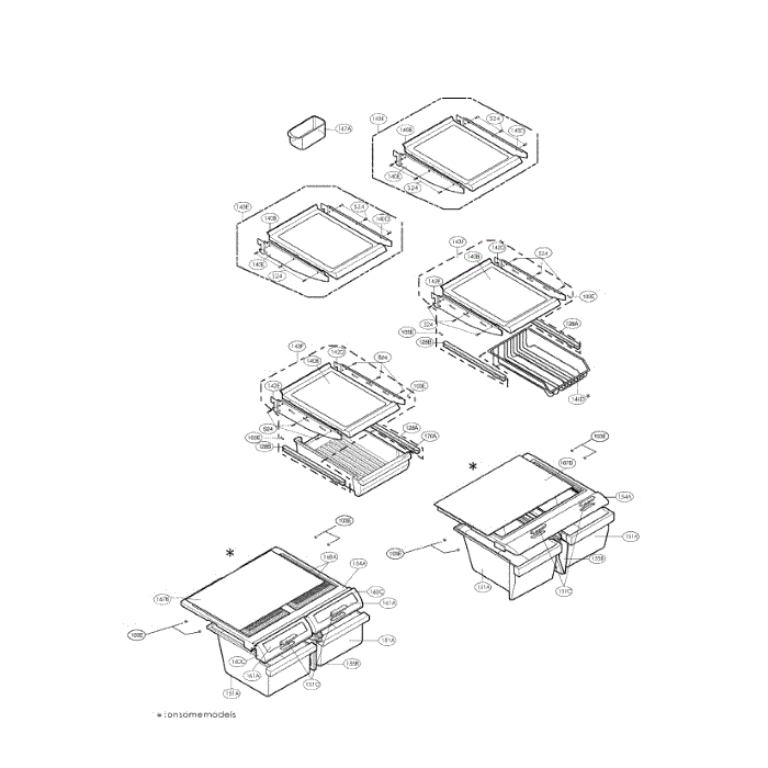 Refrigerator Diagram and Parts List for LRBN22510BQ  LG Refrigerator