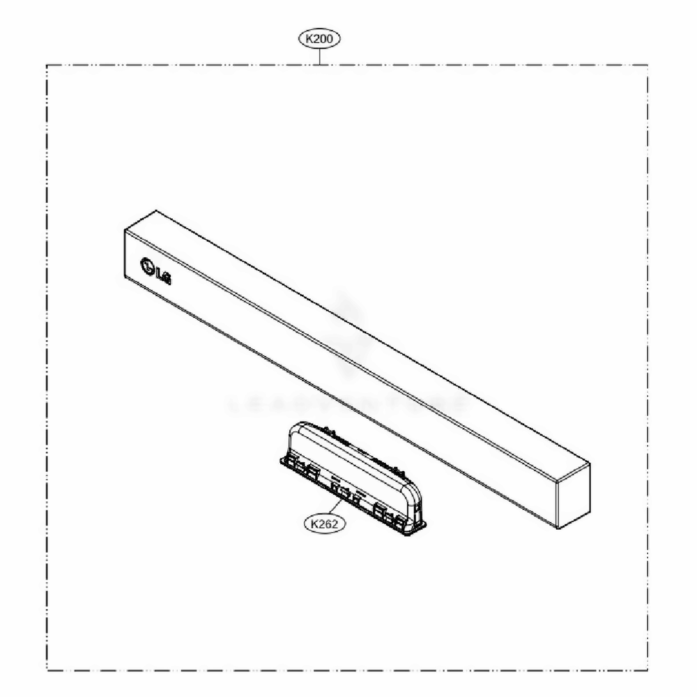 Panel Assembly Diagram and Parts List for ADFD5448AT ASTESNA LG Dishwasher