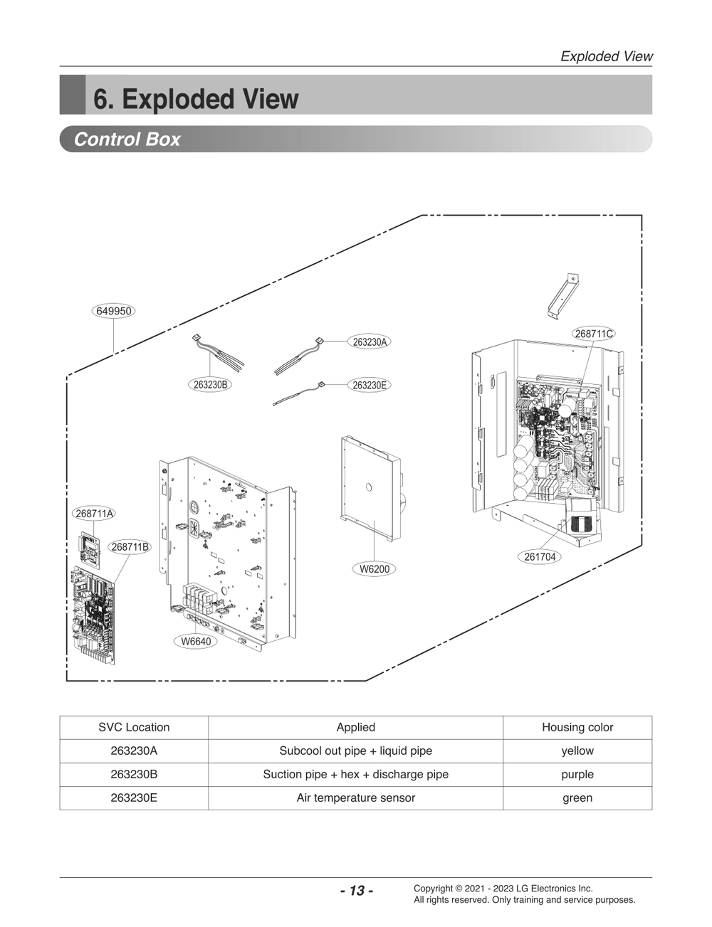 Diagram 1 Diagram and Parts List for ARUN072BSS5 EWGBLUS LG Air Conditioner
