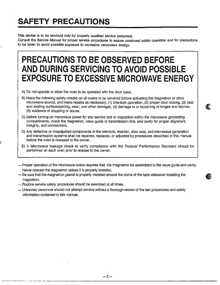 Information Diagram and Parts List for 9247  LG Microwave