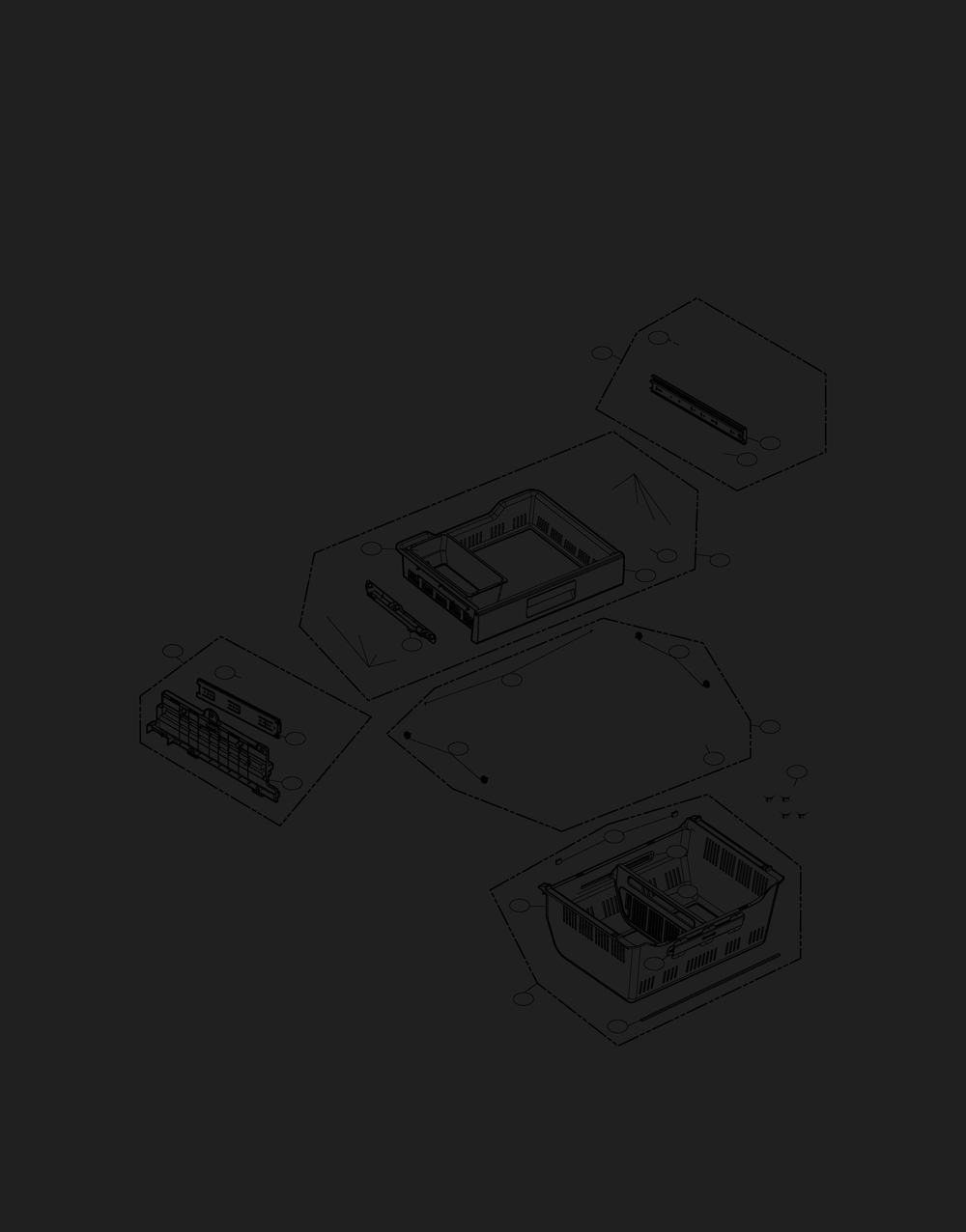 Freezer Parts Diagram and Parts List for GR-J338HSJM ASTCNA1 LG Refrigerator