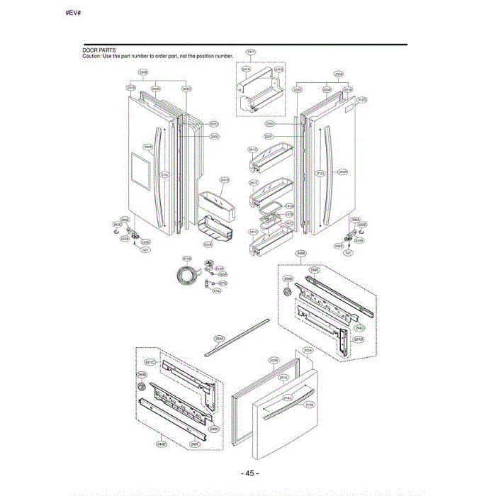 Section 3 Diagram and Parts List for LFX23961SB AWBCLGA LG Refrigerator