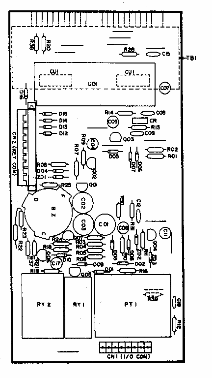 Power And Control Circuit Board 500575 Diagram and Parts List for 7218831980  Kenmore Microwave