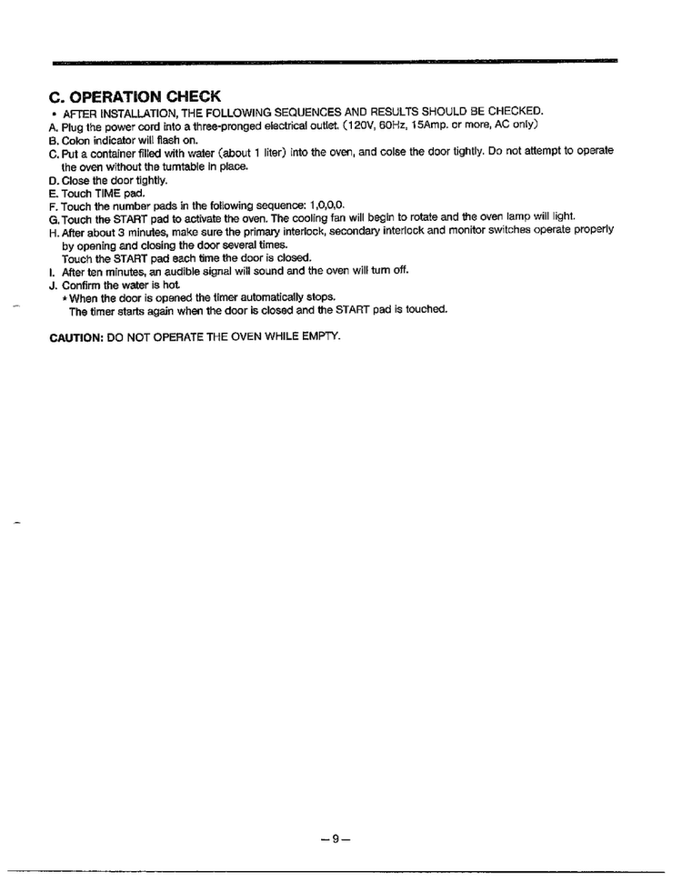Information Diagram and Parts List for 9247  LG Microwave