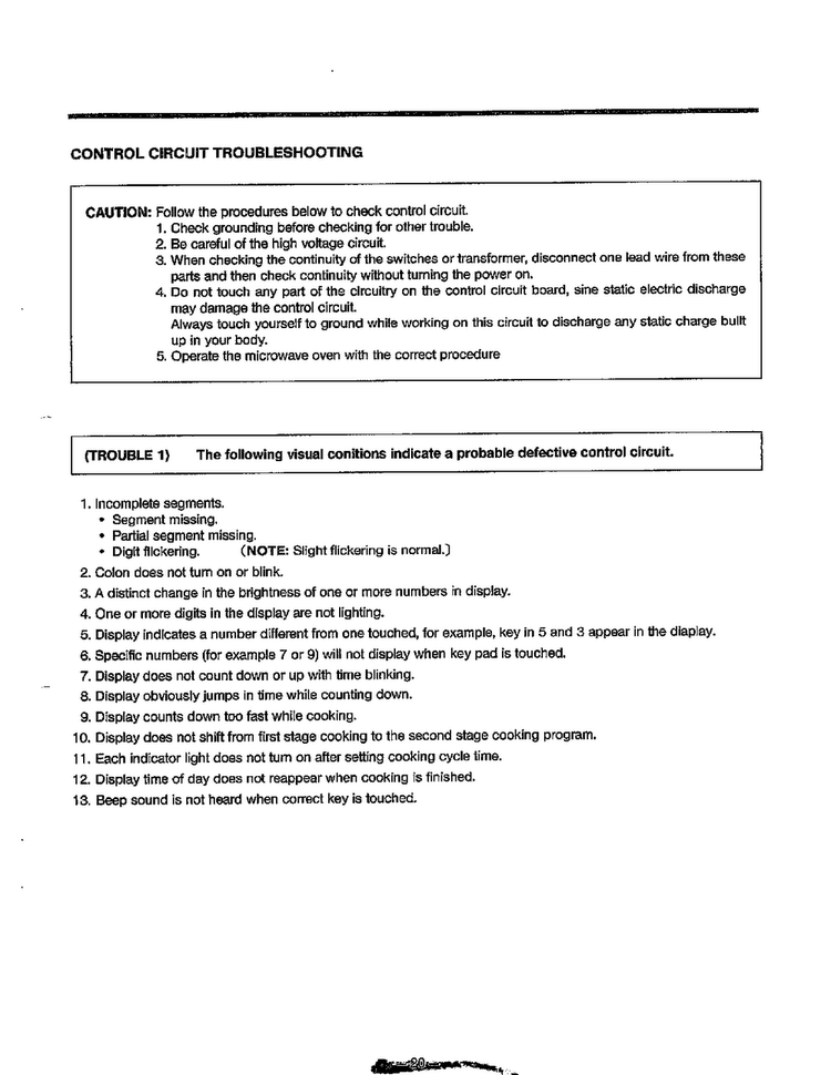 Troubleshooting Guide Page 3 Diagram and Parts List for MA-1164M  LG Microwave