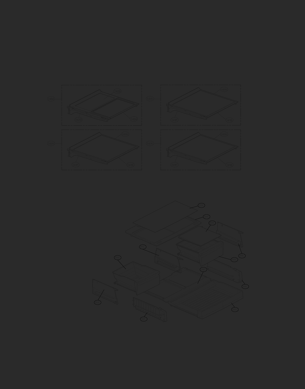 Refrigerator Parts Diagram and Parts List for GR-L318LQUM ASWCSE0 LG Refrigerator