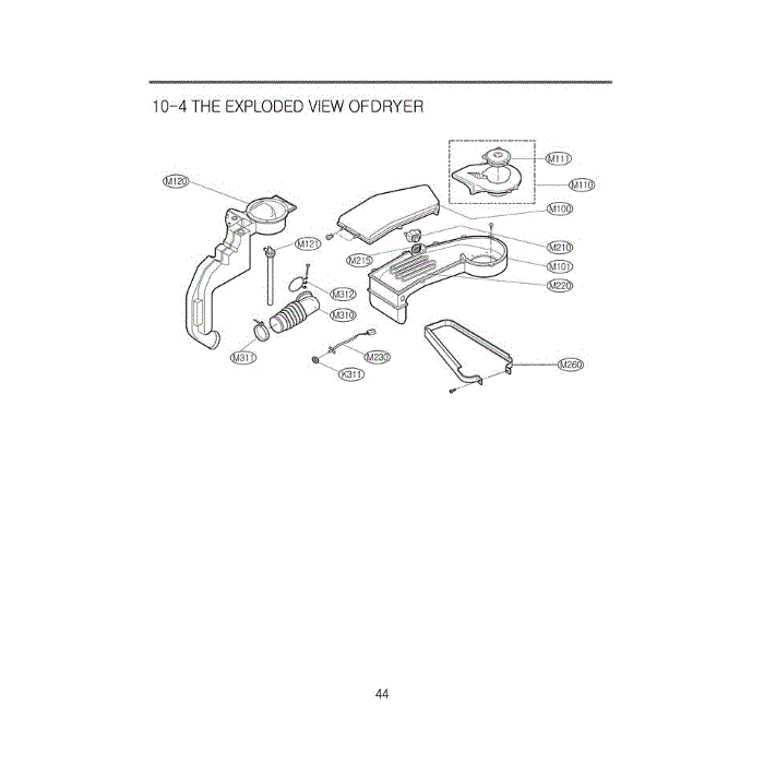 Section 2 Diagram and Parts List for WD-3243RHD AOWEEUS LG Washer