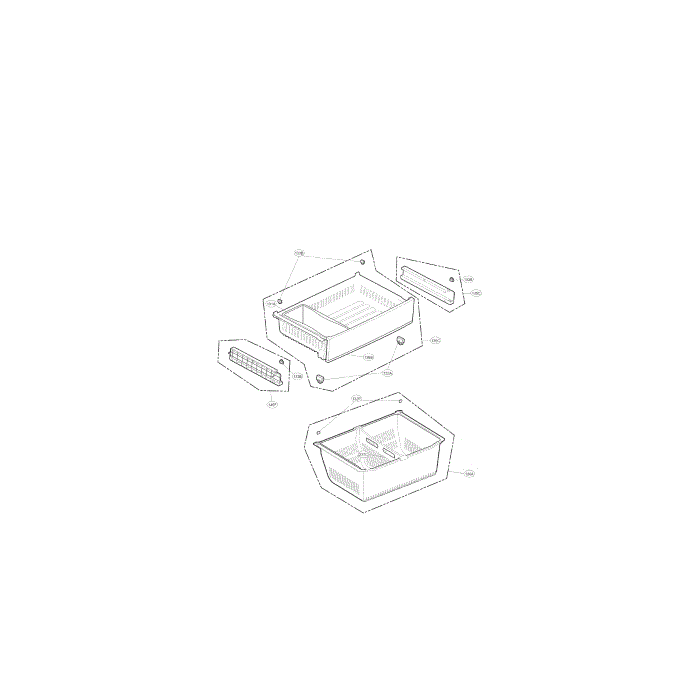 Freezer Diagram and Parts List for LFC28768ST 00 LG Refrigerator