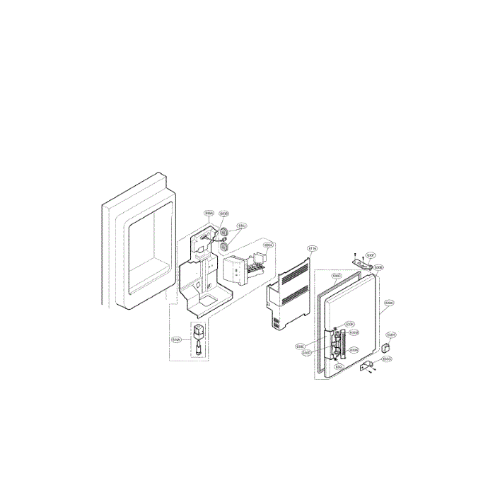 Ice Bank Diagram and Parts List for LMX25981SW 00 LG Refrigerator