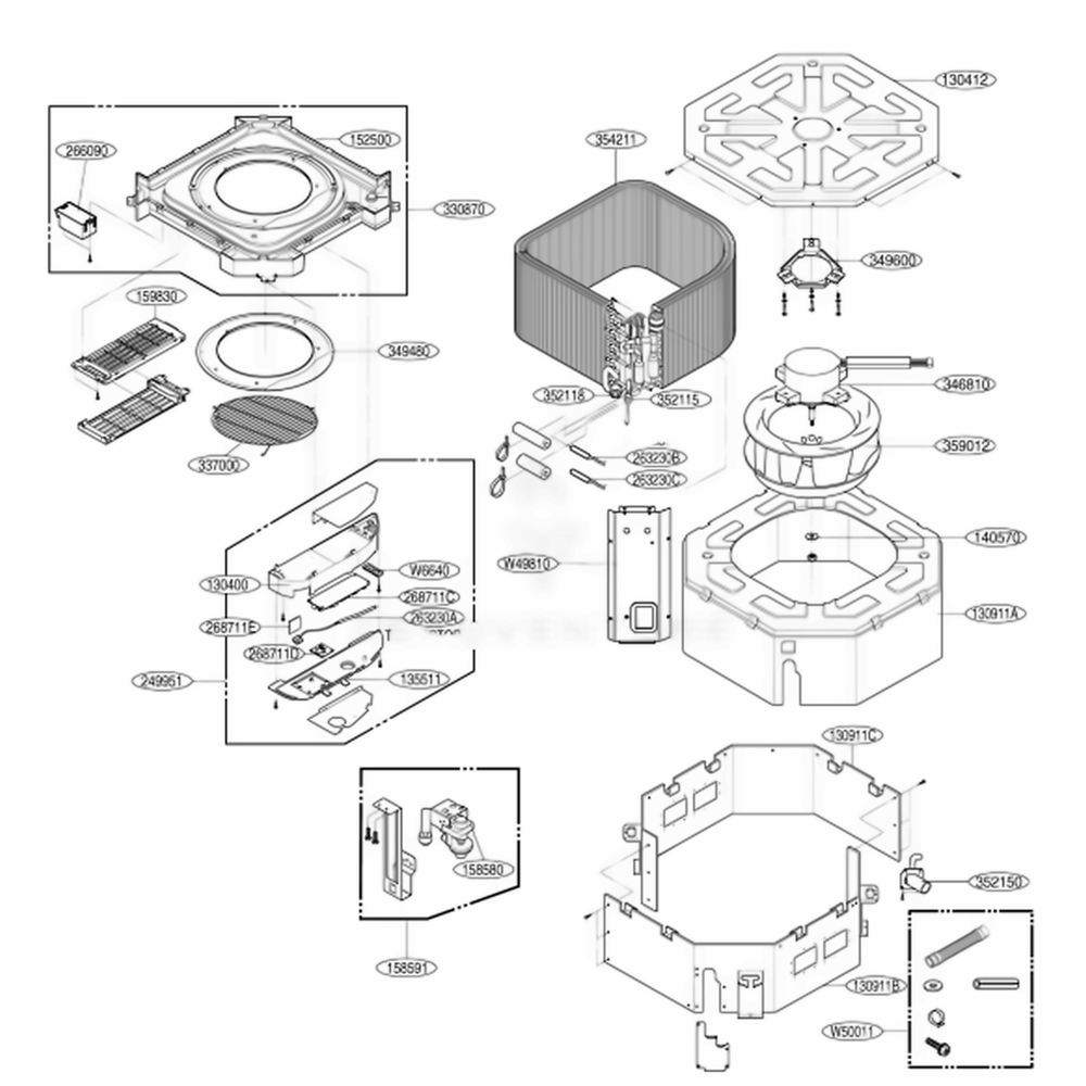 Tj - Plasma Model Diagram and Parts List for ARNU123TJC2 ANWALUS LG Air Conditioner