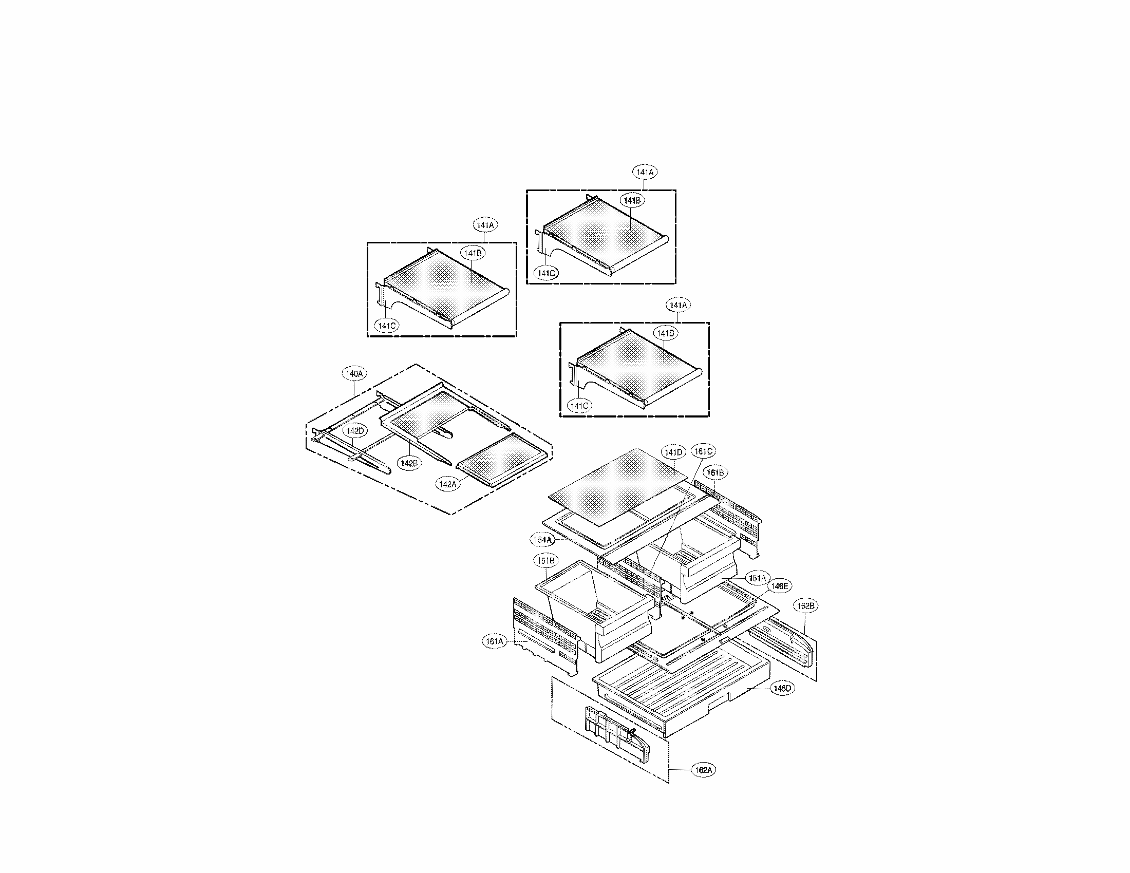 Refrigerator Parts Diagram and Parts List for 79571099111  Kenmore Refrigerator