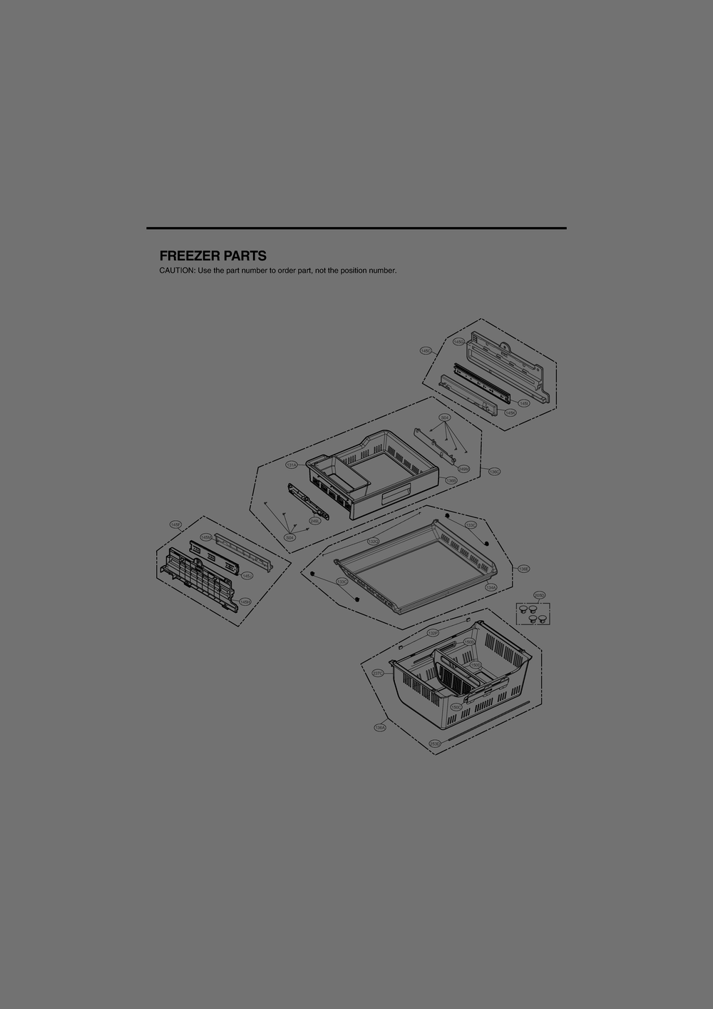 Freezer Parts Diagram and Parts List for GR-J338HSJM ASTCNA0 LG Refrigerator