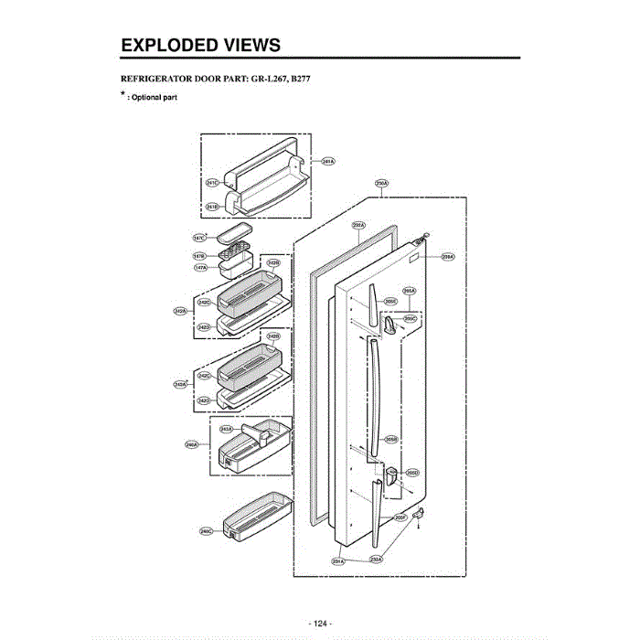 Section 5 Diagram and Parts List for LSC26945TT ATICLGC LG Refrigerator
