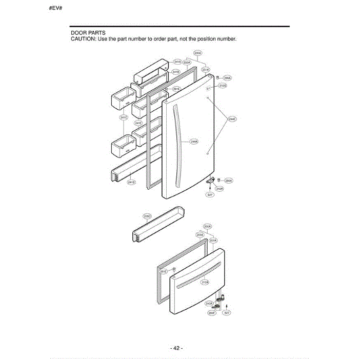 Section 6 Diagram and Parts List for LBC22520ST ASTCLGG LG Refrigerator