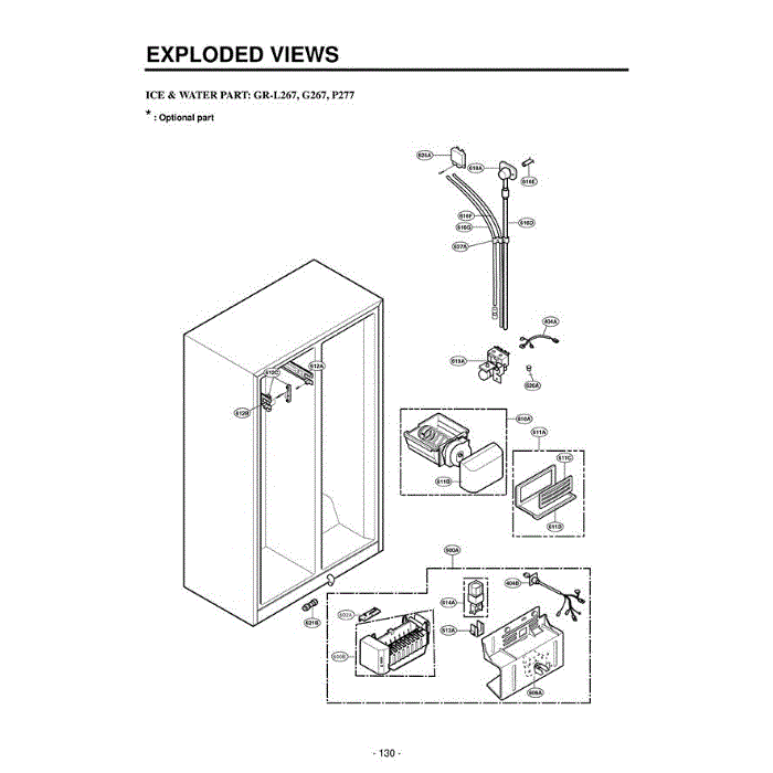 Section 2 Diagram and Parts List for LSC26945TT ATICLGC LG Refrigerator