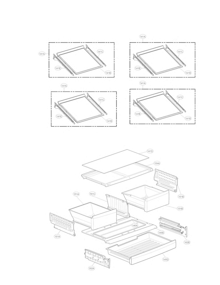 Refrigerator Parts Diagram and Parts List for LFC28768ST  LG Refrigerator