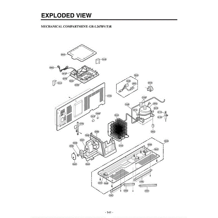 Section 5 Diagram and Parts List for LRSC26912TT ATICLGB LG Refrigerator