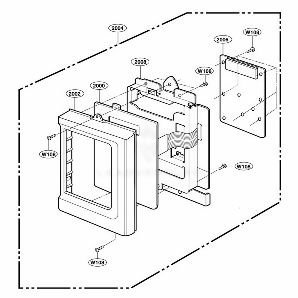 Controller Parts Diagram and Parts List for 89942490 ALESEA LG Range