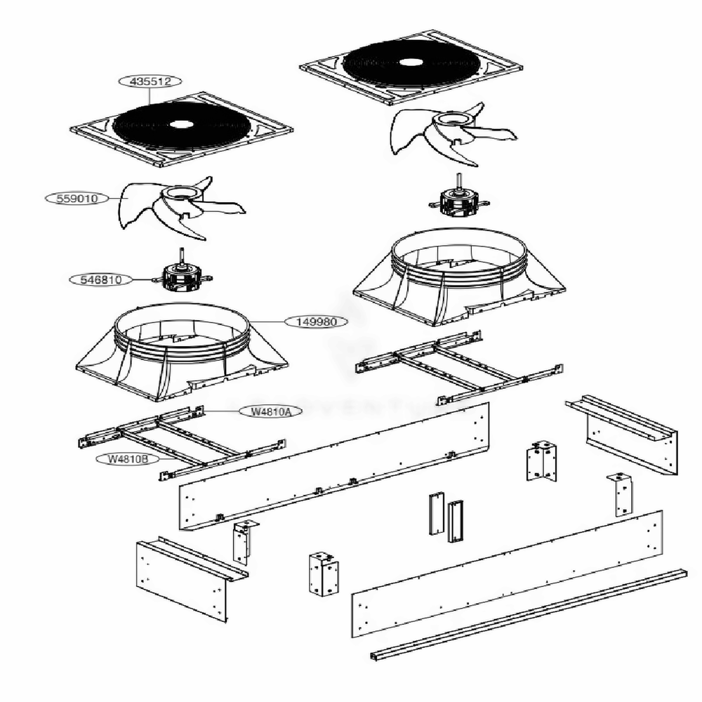 Main 1 Diagram and Parts List for ACAH050VDTB AAAAAAU LG Air Conditioner