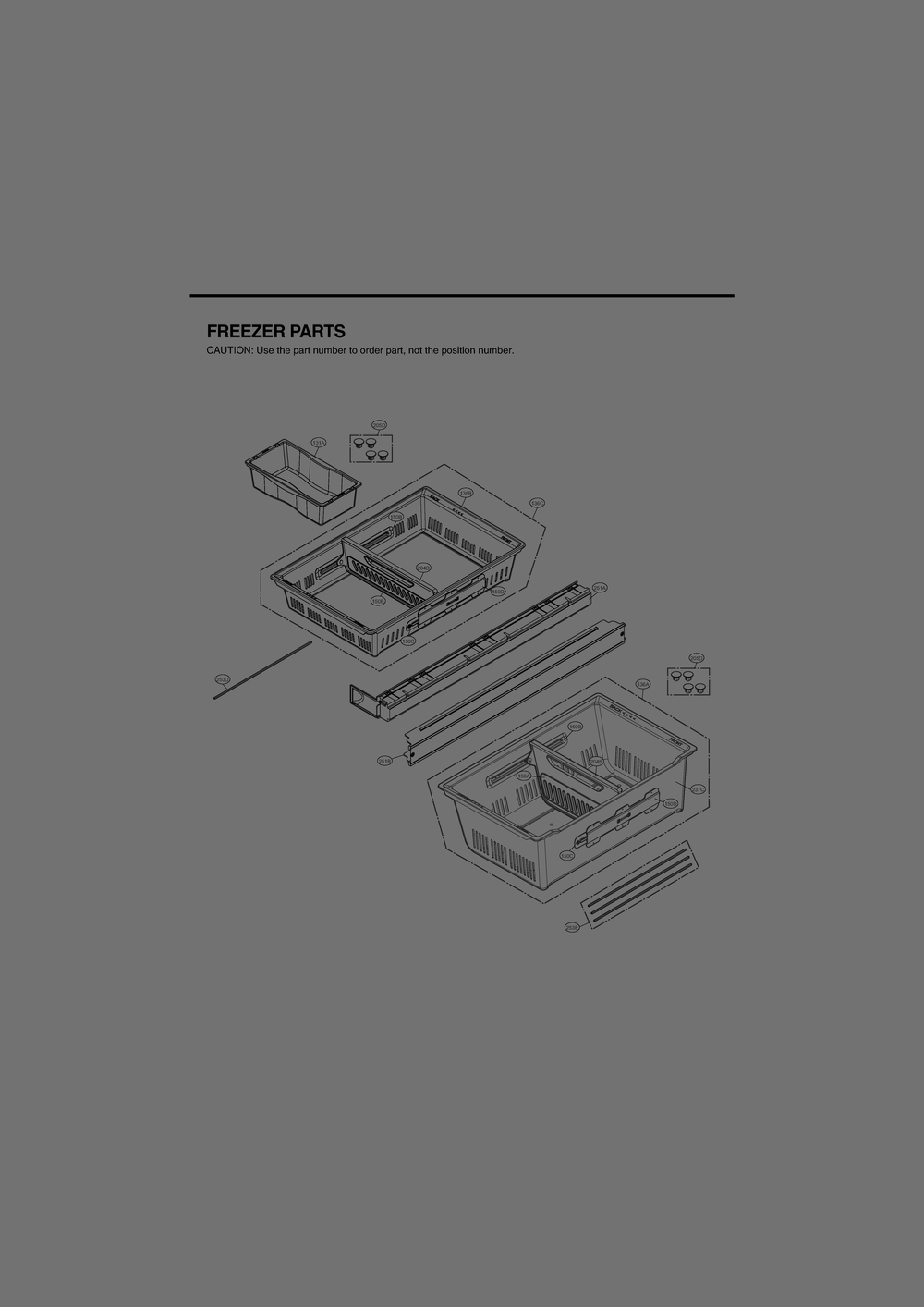 Freezer Parts Diagram and Parts List for GR-J31ALSJP ASTCNA1 LG Refrigerator