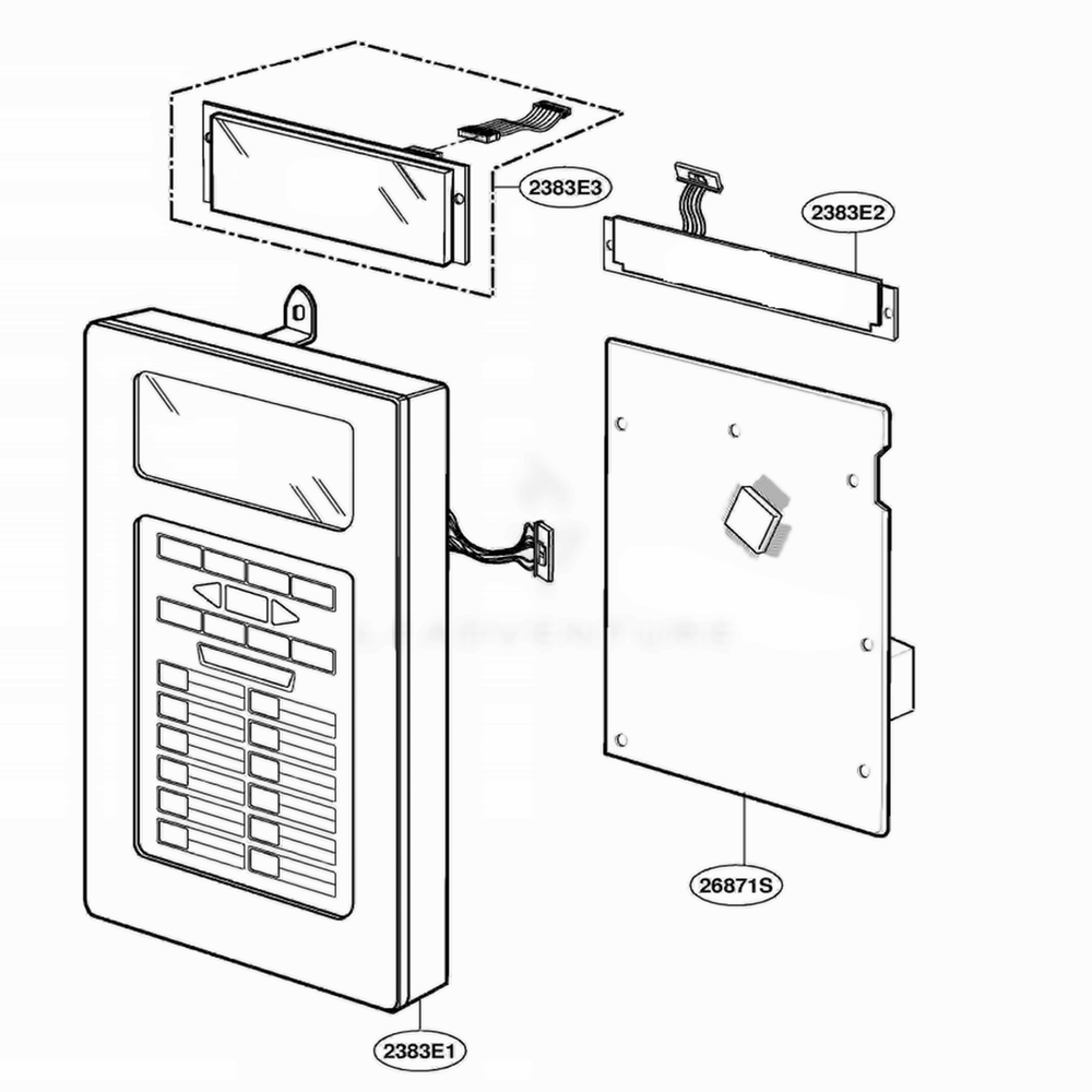 Controller Parts Diagram and Parts List for VFBMW2 ASTLGEU LG Range