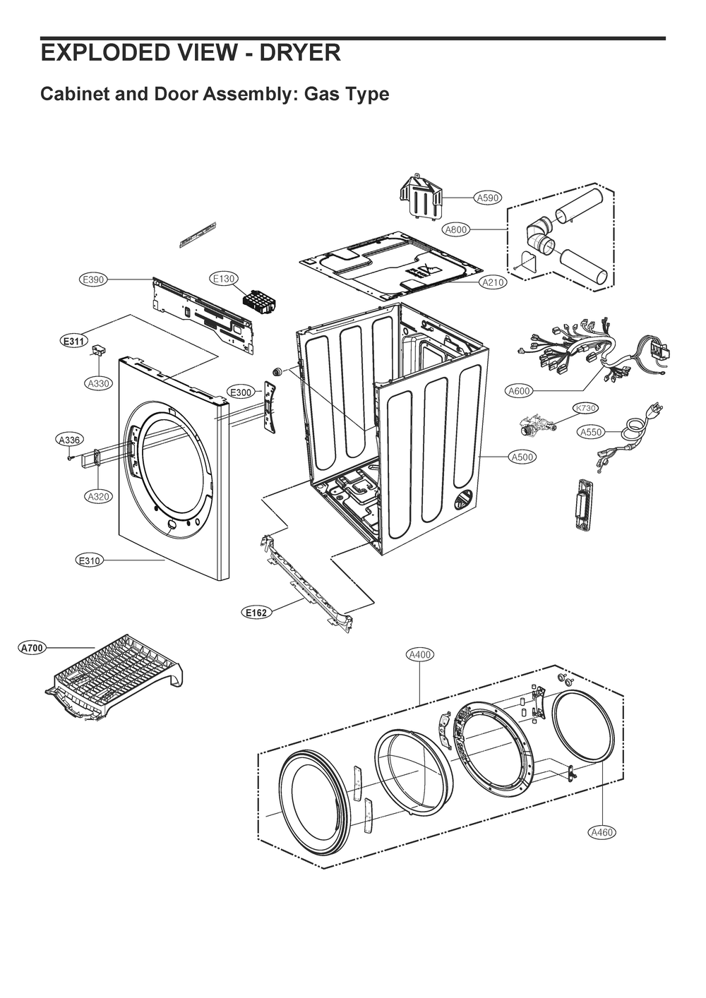 Diagram 2 Diagram and Parts List for W3S3CVKKNNS ANSEEUS LG Washer