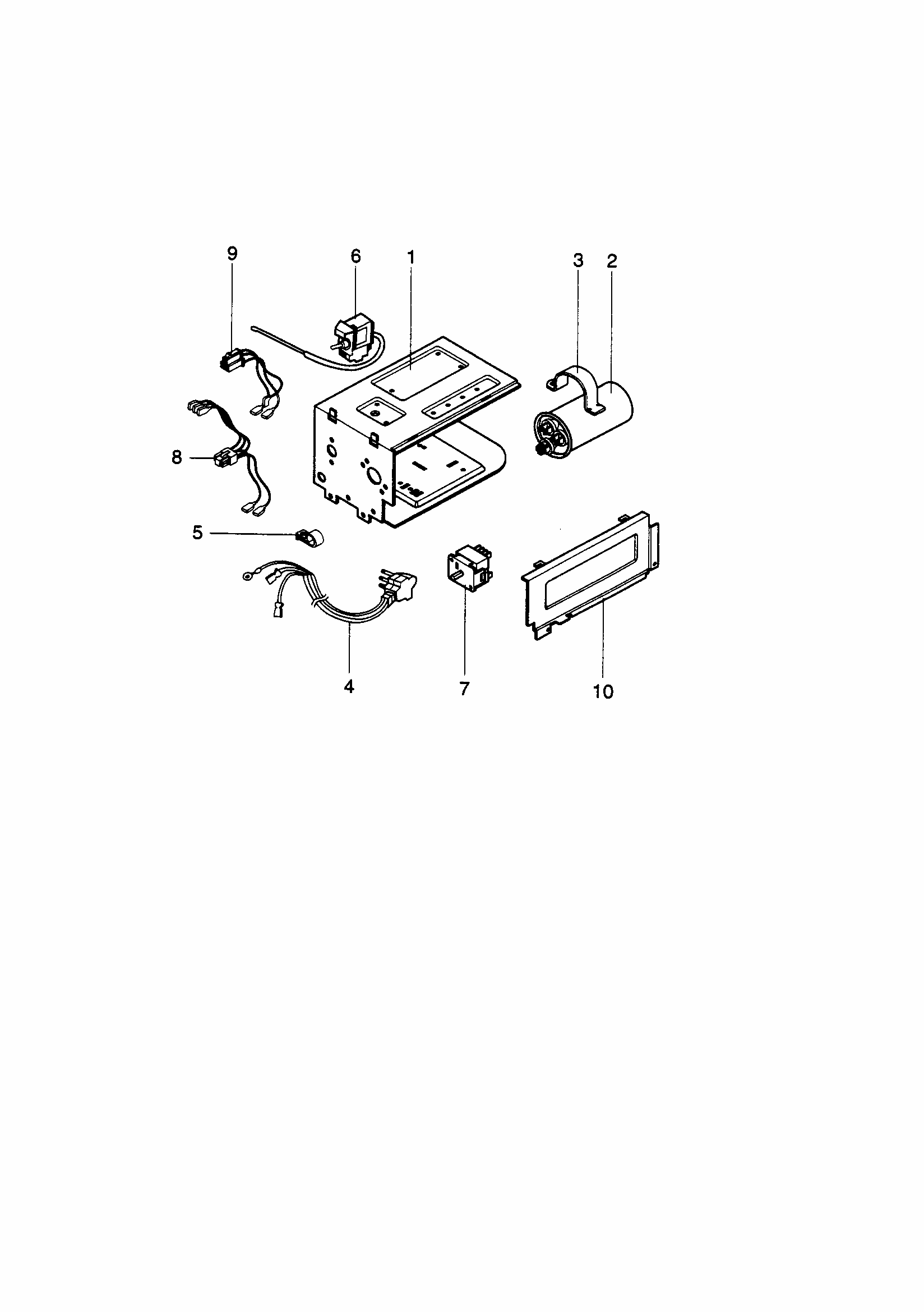 Control Box Diagram and Parts List for 58079184890  Kenmore Air Conditioner