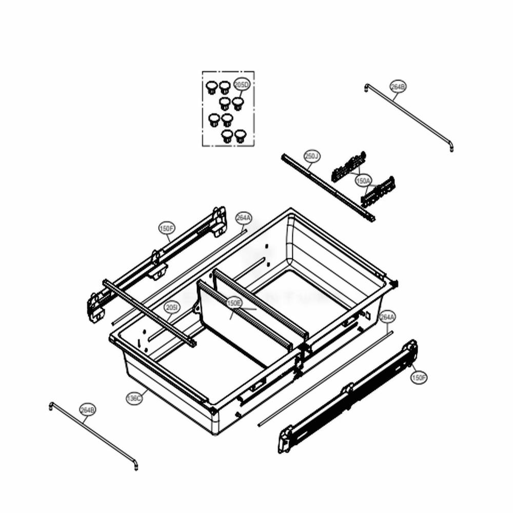 Customchill Parts Diagram and Parts List for LMXC23746D ASBCNA1 LG Refrigerator