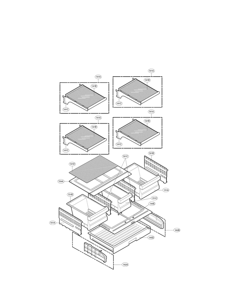 Refrigerator Parts Diagram and Parts List for LFC21776ST 05 LG Refrigerator