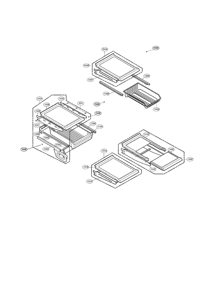 Refrigerator Parts Diagram and Parts List for LRDN20720BQ  LG Refrigerator