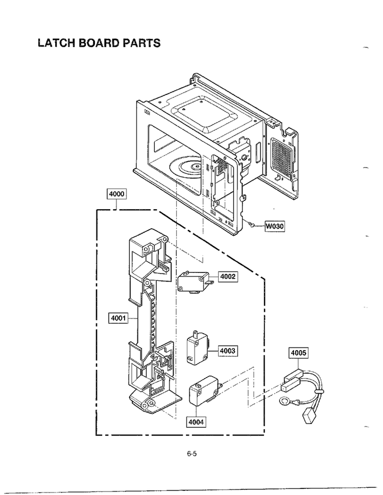 Microwave Complete Page 5 Diagram and Parts List for MA-972MW  LG Microwave