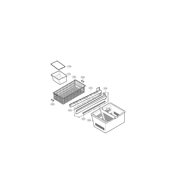 Freezer Diagram and Parts List for LMX25981SW 00 LG Refrigerator