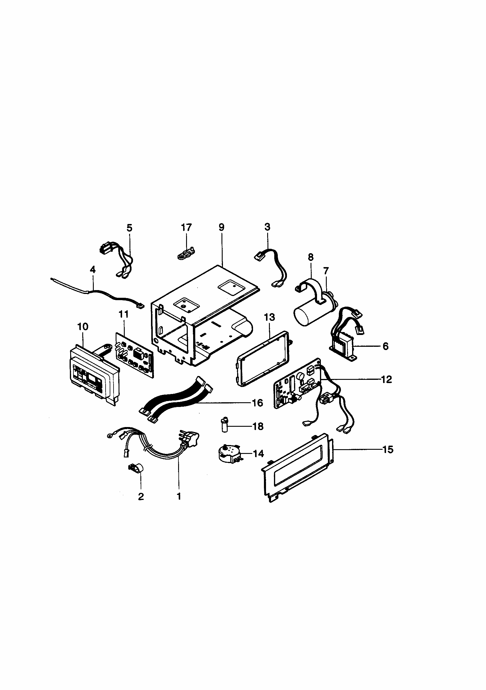 Control Box Diagram and Parts List for 58079188890  Kenmore Air Conditioner