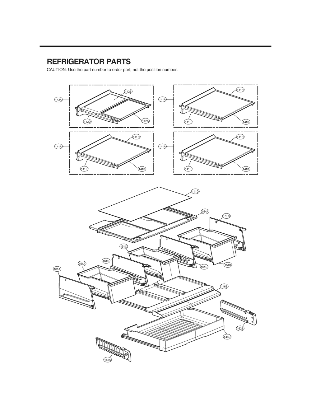 Refrigerator Parts Diagram and Parts List for GR-L298LSJM ASTCNA1 LG Refrigerator
