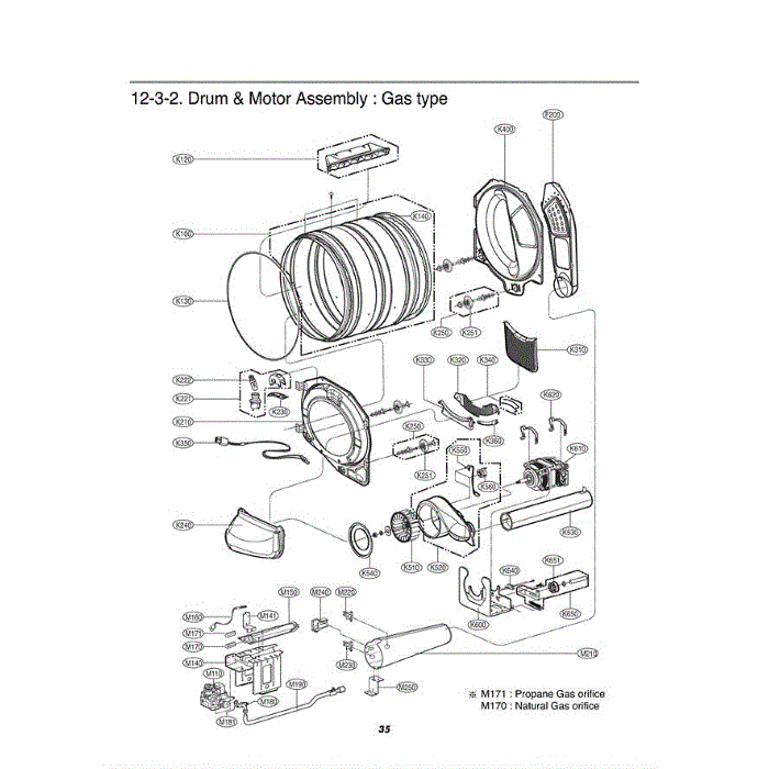 Section 2 Diagram and Parts List for DLG0452G APGEEUS LG Dryer