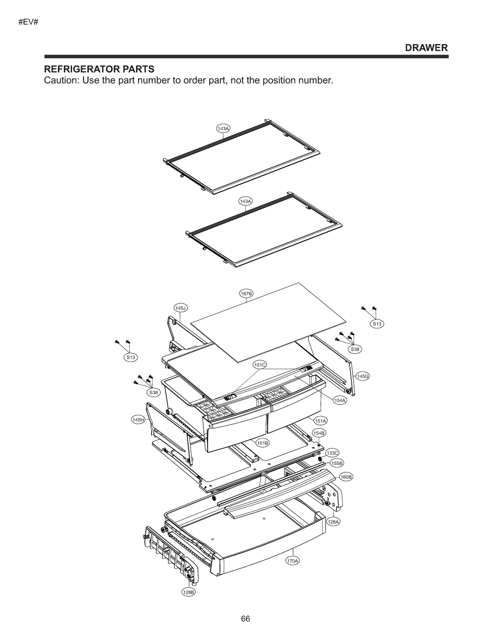 Refrigerator Parts Diagram and Parts List for GM-B249QQFL ASWCNA1 LG Refrigerator