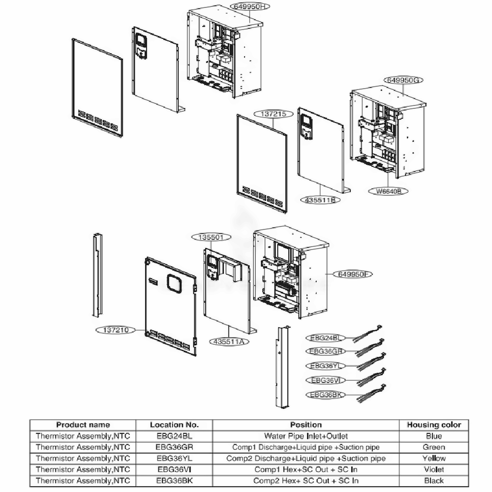 Main 7 Diagram and Parts List for ACAH050HDTB AAAAAAU LG Air Conditioner