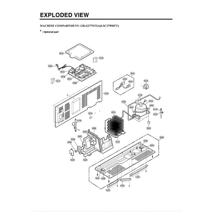 Section 4 Diagram and Parts List for LSC27990TT ATICLGA LG Refrigerator