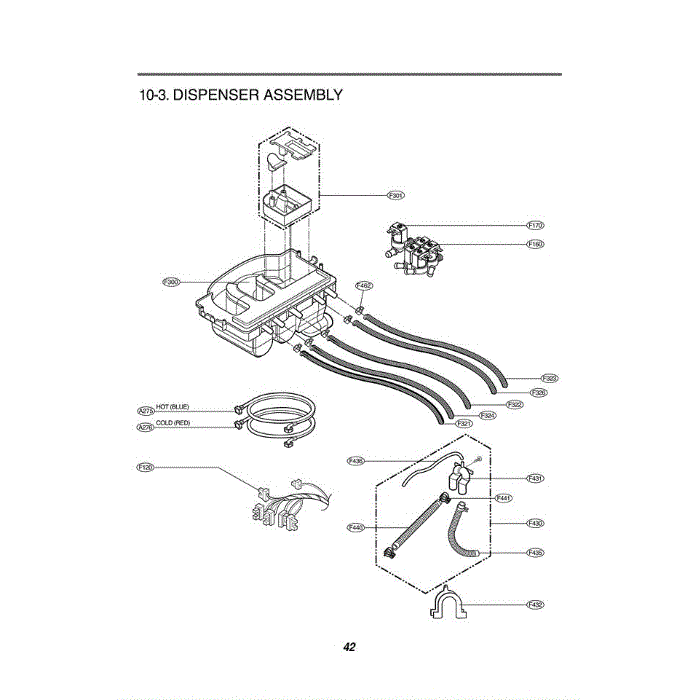 Section 1 Diagram and Parts List for WM2042CW ABWEEUS LG Washer