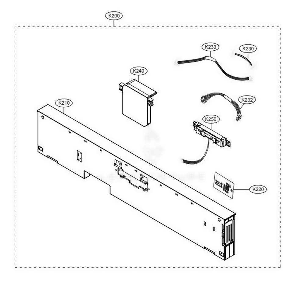 Panel Assembly Diagram and Parts List for LDT5665BD ABDEEUS LG Dishwasher