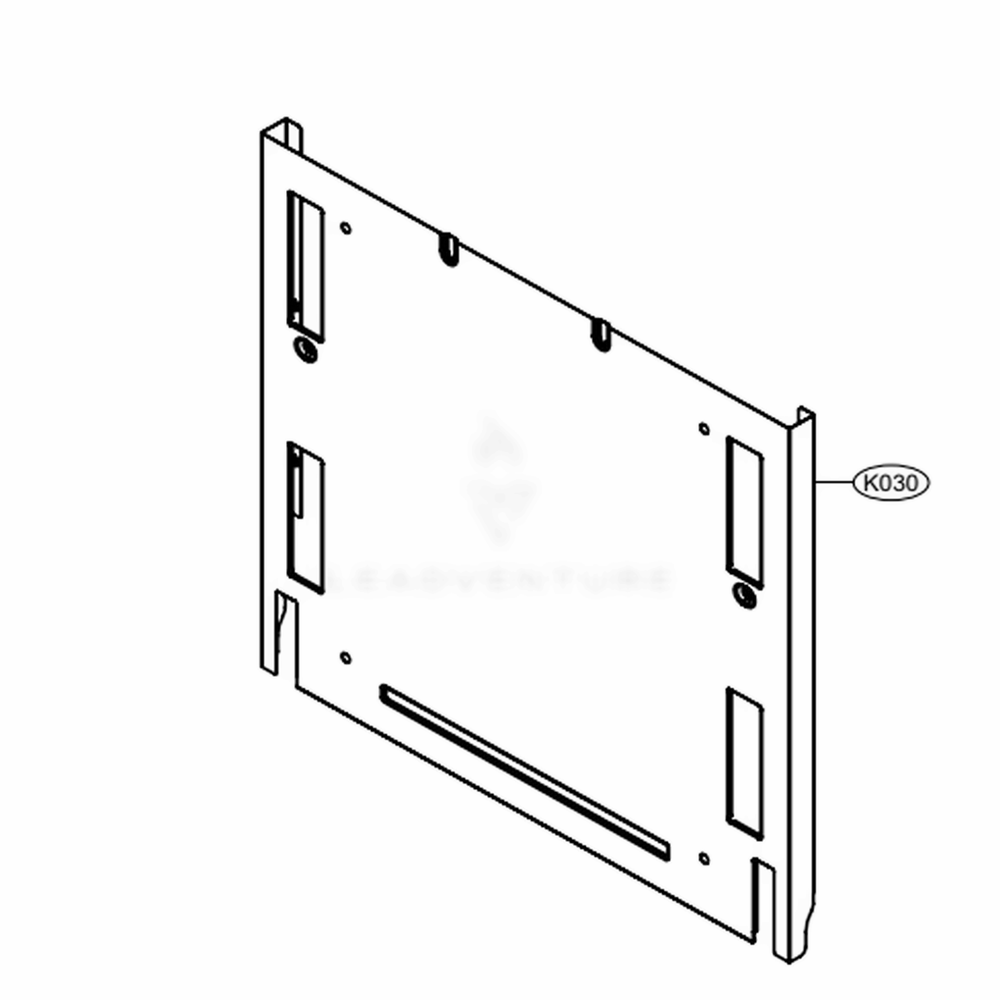 Front Cover Assembly Diagram and Parts List for SKSDW2402P AASESNA LG Dishwasher